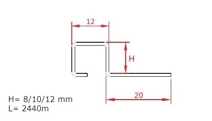 Nẹp góc vuông