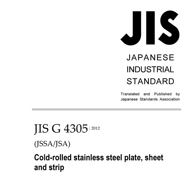 Tiêu chuẩn JIS G4305:2012
